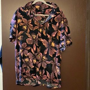 Mens Volcom Floral Collar Shirt